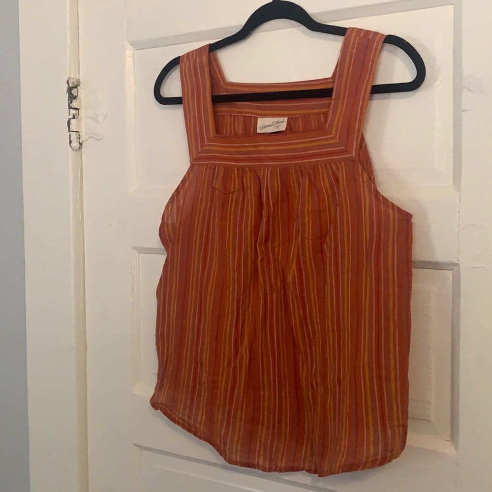 Universal Thread Rust Striped Tank - Picture 2 of 4